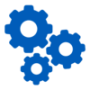 icon-of-three-machine-gears-in-blue
